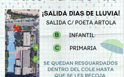 RECOGIDA EXTRAESCOLARES DÍAS DE LLUVIA