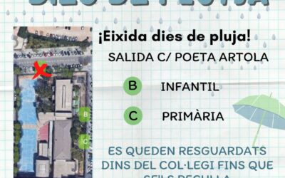 RECOLLIDA EXTRAESCOLARS DÍES DE PLUJA