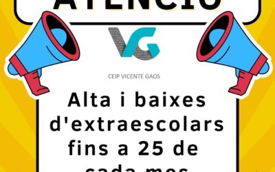 ALTES/BAIXES EXTRAESCOLARS